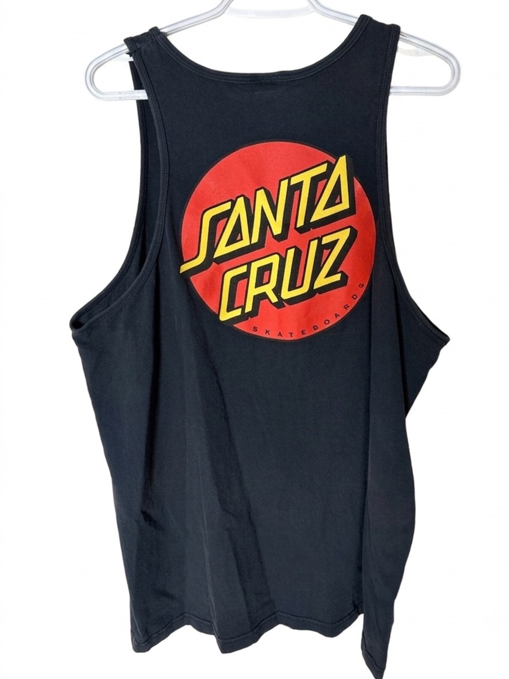 SANTA CRUZ Men’s Classic Heavyweight Black Graphic Tank Top Muscle Shirt Sz 2XL